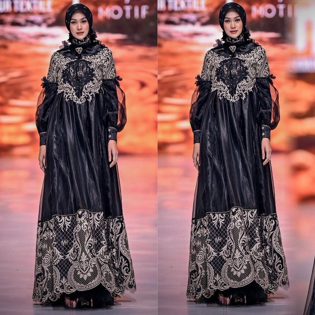 MOTIF HAWA GAMIS DRESS MALAIKHA SET HIJAB ORI BY MOTIF HAWA