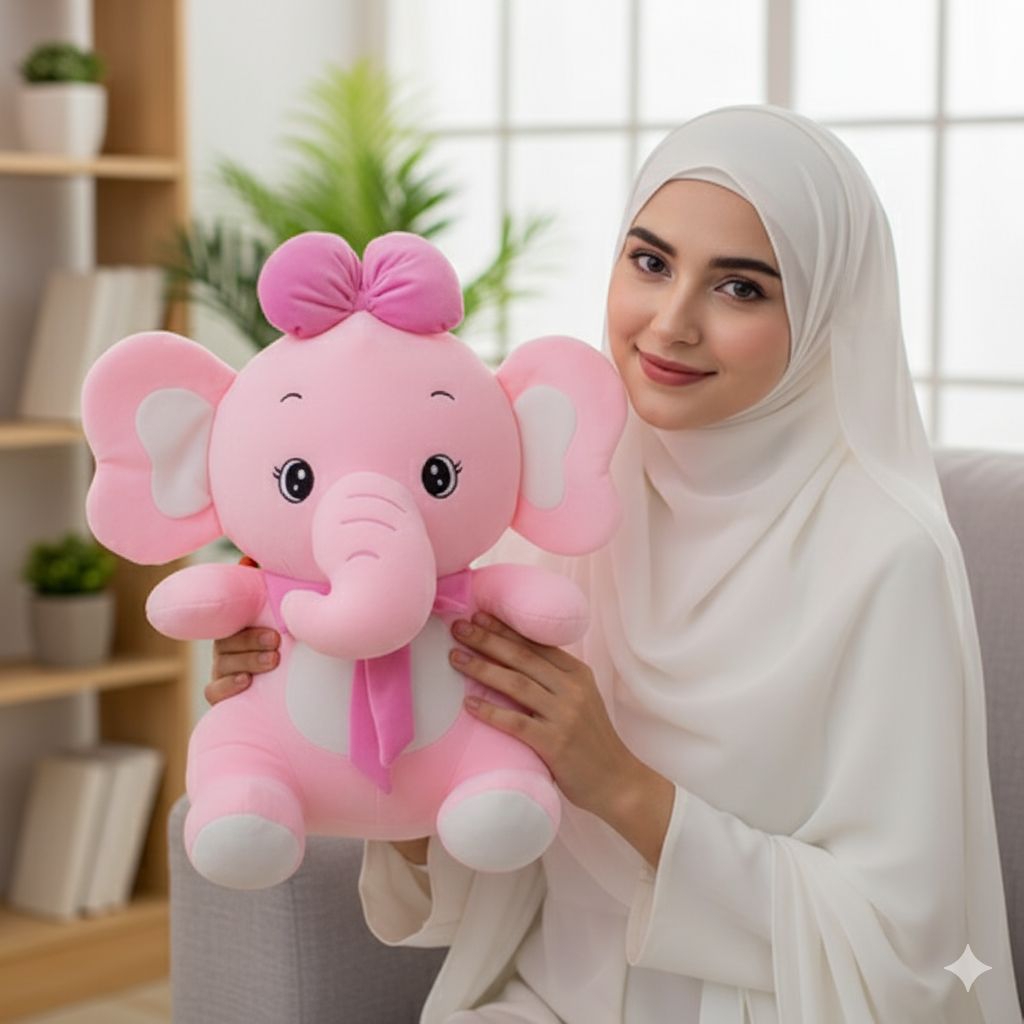 boneka anak  gajah lucu boneka gajah lucu jumbo bahan lembut