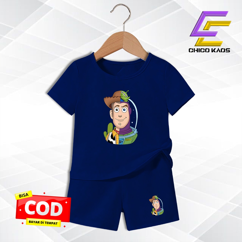 Baju Setelan anak Toy story Rudos anak Laki-laki  - Kaos Distro Karakter Toy story Rodus