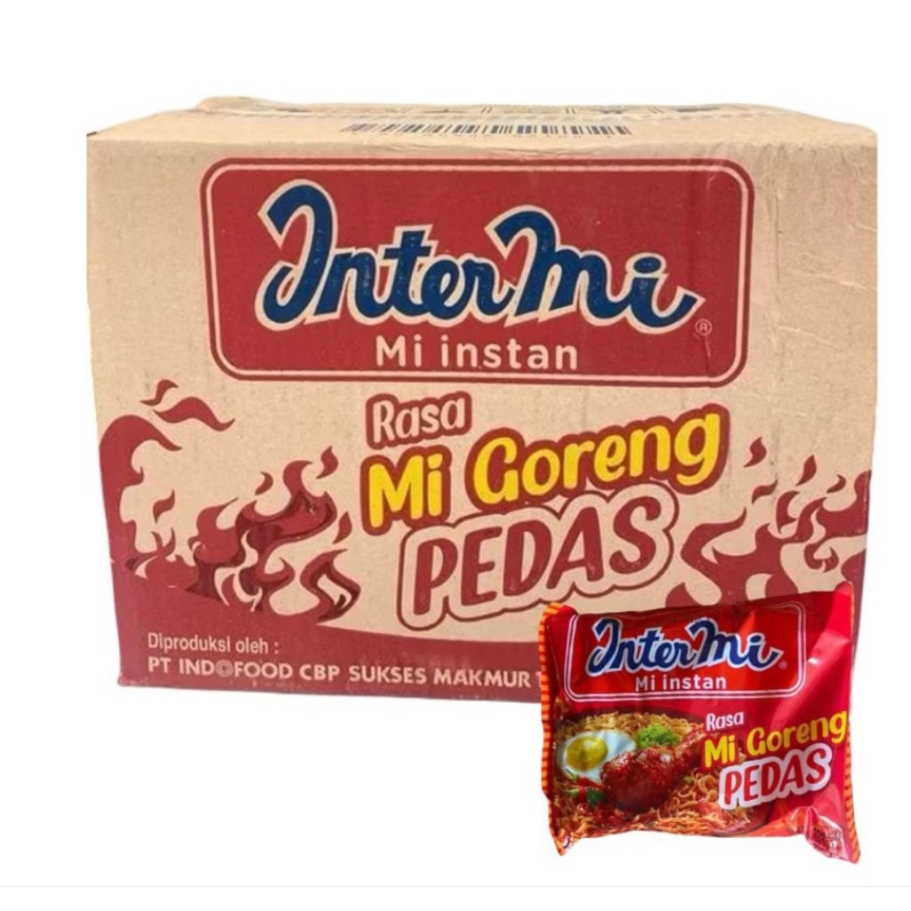 1 DUS INTERMI, MIE GORENG PEDAS 40PCS