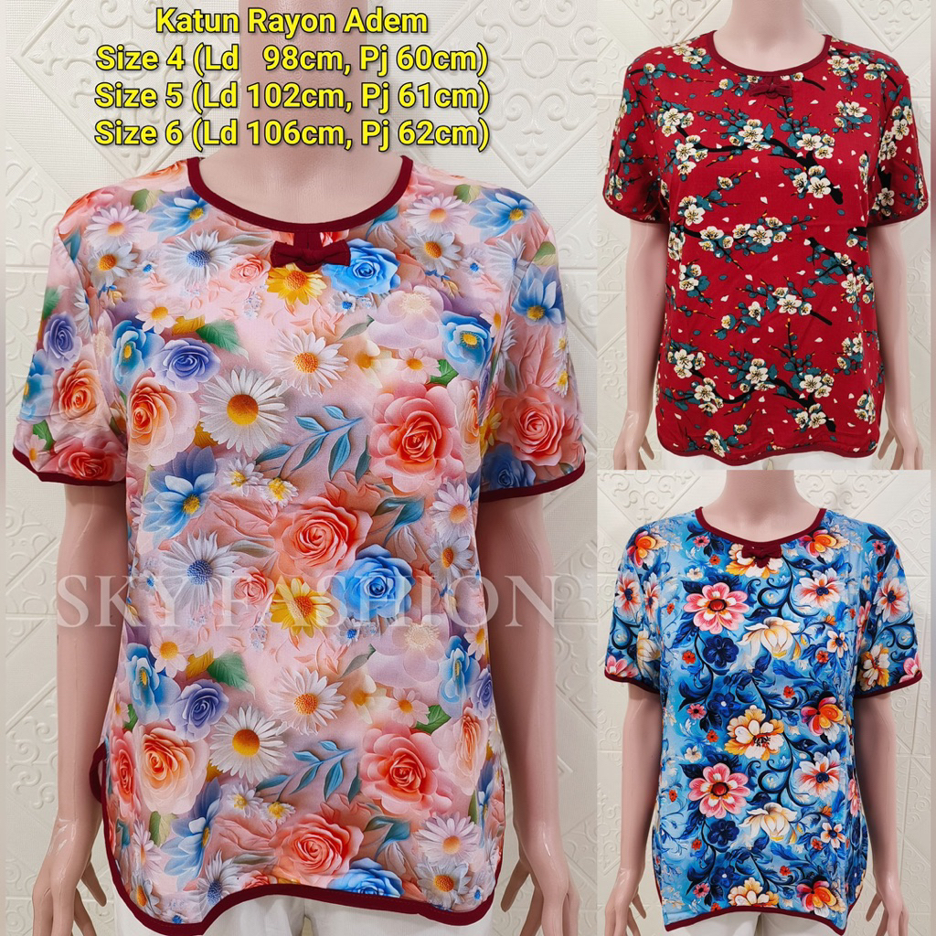 BLOUSE ORANG TUA IMPORT/ ATASAN IBU IBU IMPORT/ BLOUSE IMPORT