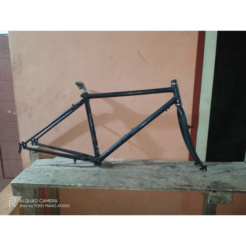 Frame Fork Sepeda MTB ban 26" RIDGE-DEER SIZE 16.5" Seri S007C043 DO VERTI DOUBLE BIDON SOCKET ORIGI