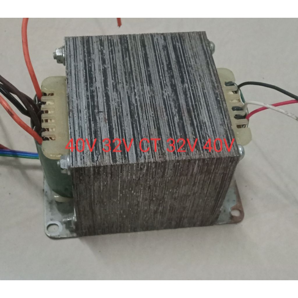 trafo 40v 32v ct 32v 40v extra 15v ct 15v