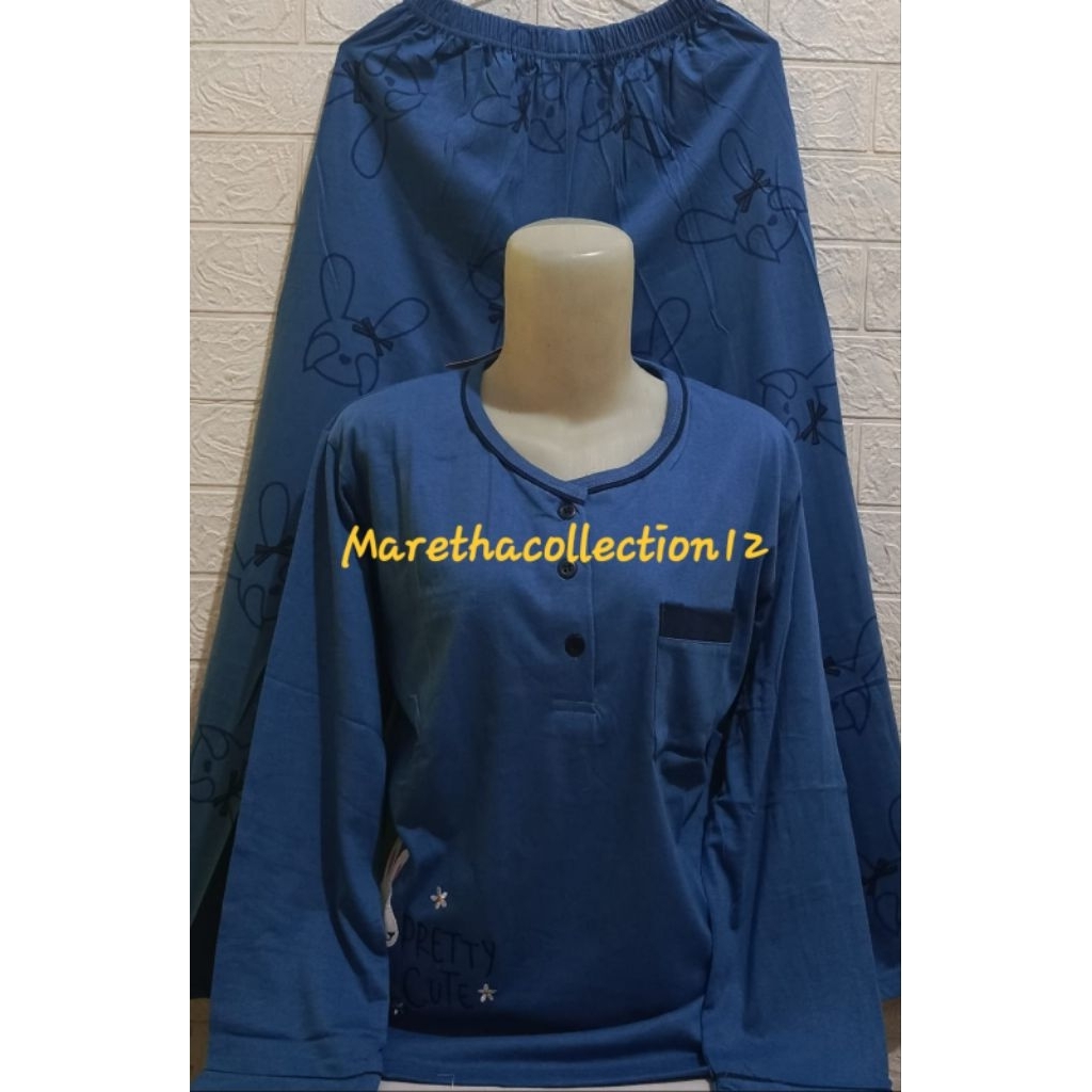 Babydoll AMRO PP standart Label merah / setelan PIYAMA  BABYDOLL AMRO lengan panjang celana panjang 