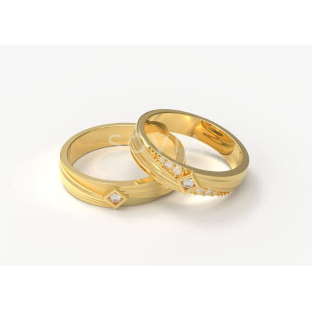 cincin emas 23 karat Couple