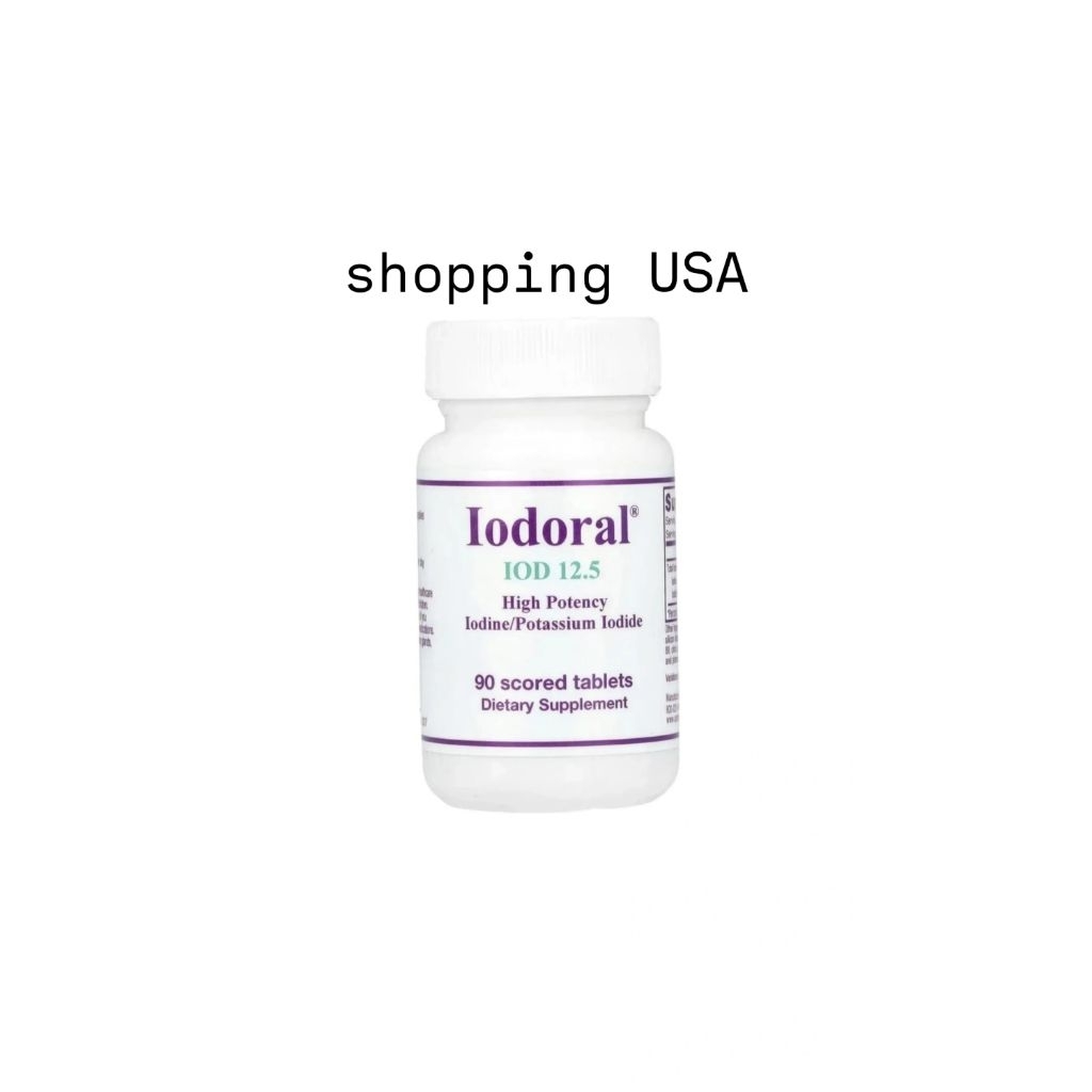 Iodoral IOD 12.5 High Potency Iodine/Potassium Iodide - 90 Tablets