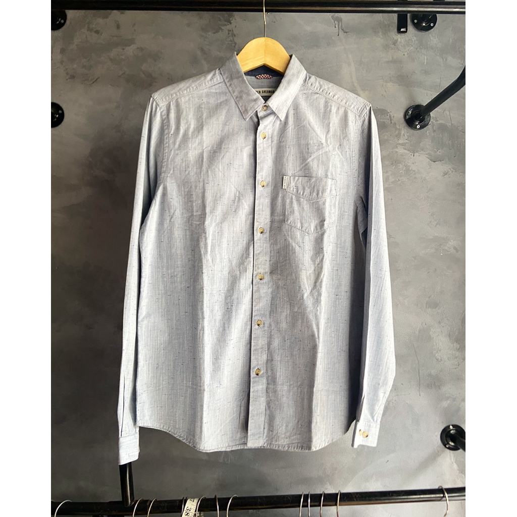 kemeja Ben Sherman Oxford Grey
