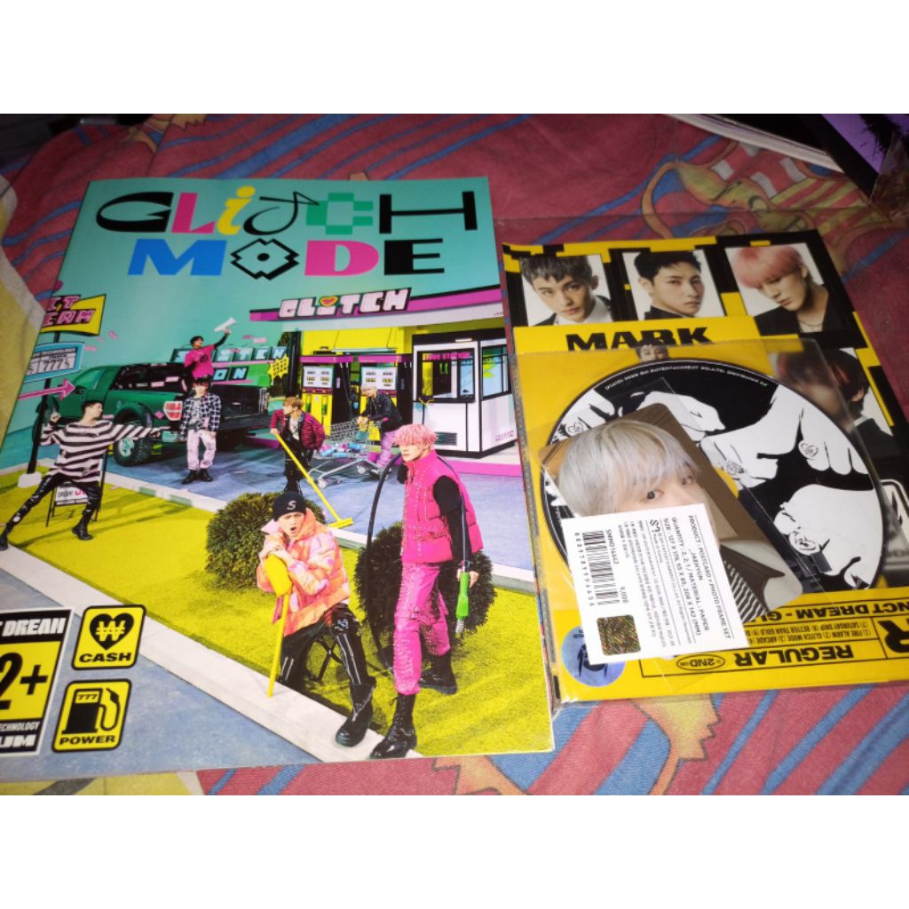 (Ready Baca Desc) Album NCT Dream Glitch Mode  + Bundling Printilan Scratch ver + Mark & Jisung Phot