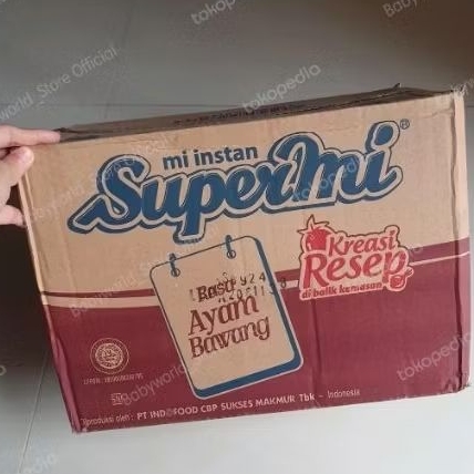 SuperMi mie khas MEDAN ( 40 pcs / dus ) instan supermie Per Dus AYAM BAWANG