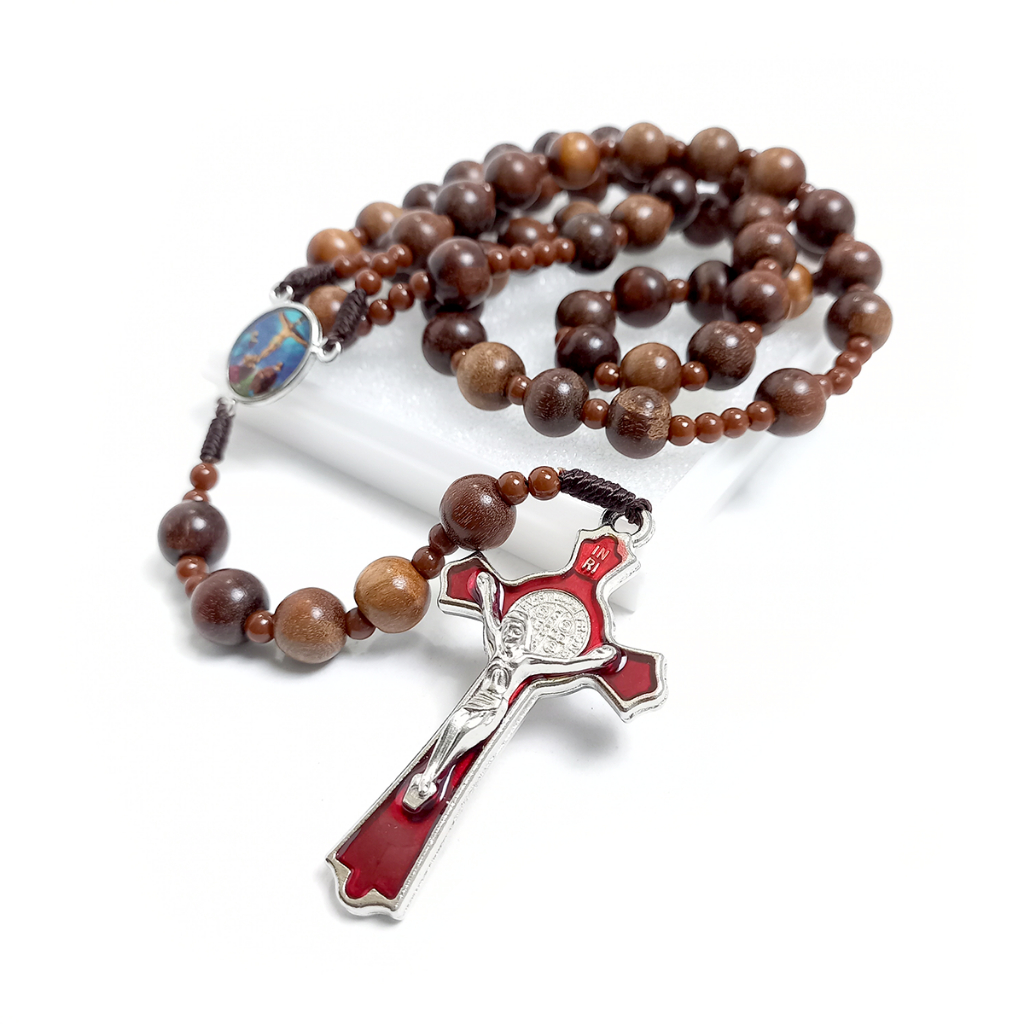Rosario Eksklusif Kayu Stigi 100% Original/Kalung Rosario Katolik Asli