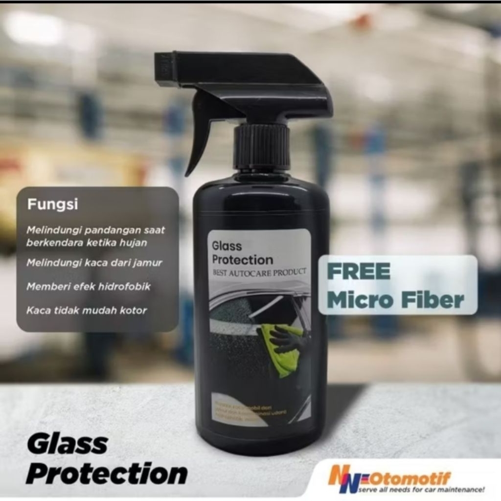 glass protection coating kaca mobil efek daun talas
