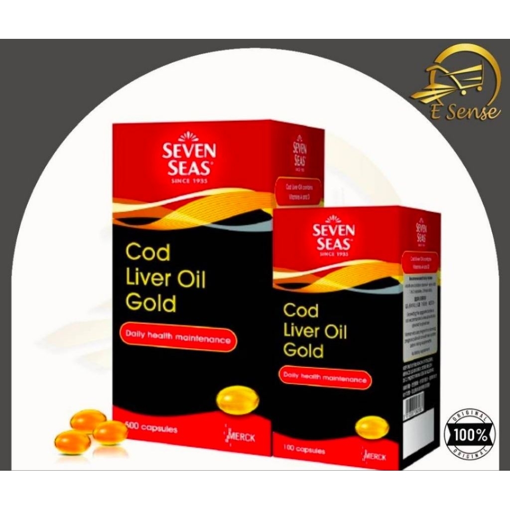 Seven Seas Cod Liver Oil Gold 500+100 kapsul