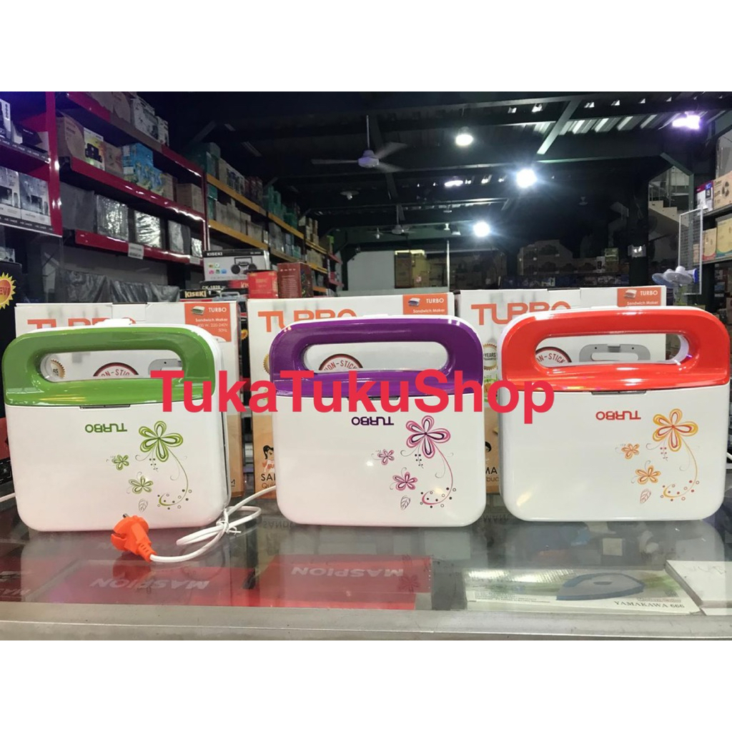 Panggangan Roti Turbo Sandwich Maker Turbo 5038 Low Watt