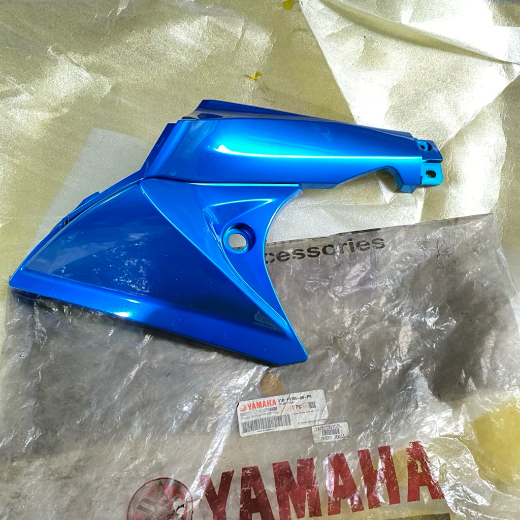 Cover body sayap Bawah KIRI Yamaha jupiter z new robot original YGP warna biru 31B-F8385-00-P0