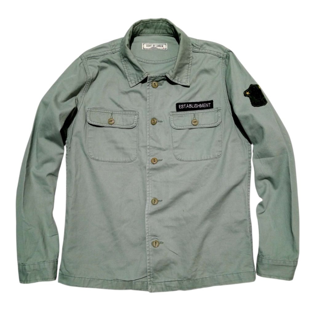 SCENT BY LONDON Canvas Long Sleeve Shirt