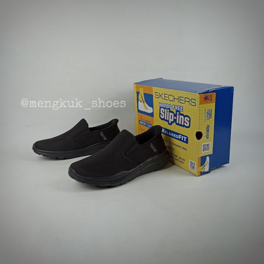 Sneakers Skechers Equalizer 5.0 LOWRIE size 45.5 BLACK BNIB Original - SEPATU SLIP ON PRIA CASUAL SP