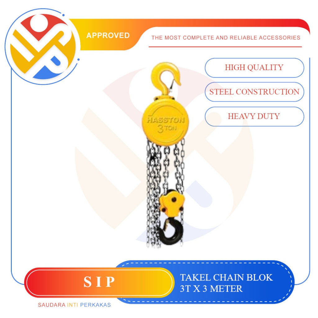 HASSTON PROHEX Chain Block / Takel 3 Ton x 3 Meter