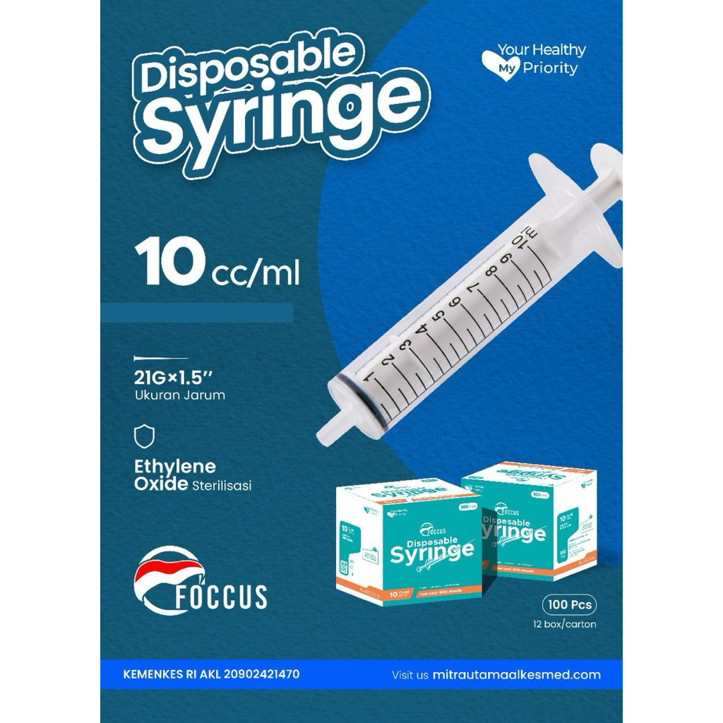 Spuit 10cc 10 cc 10ml FOCCUS Box
