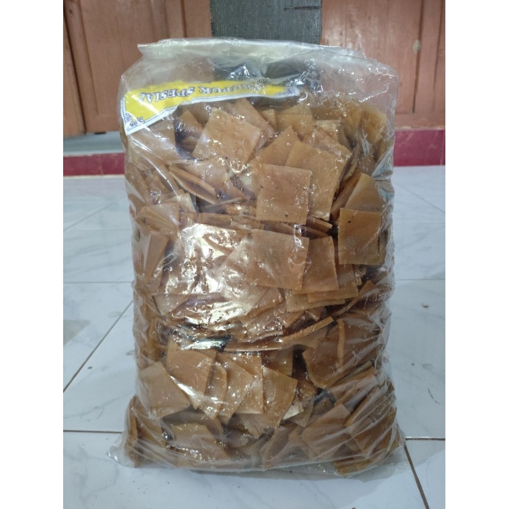 KRUPUK RAMBAK KOTAK MENTAH 1 BAL / 5 KG