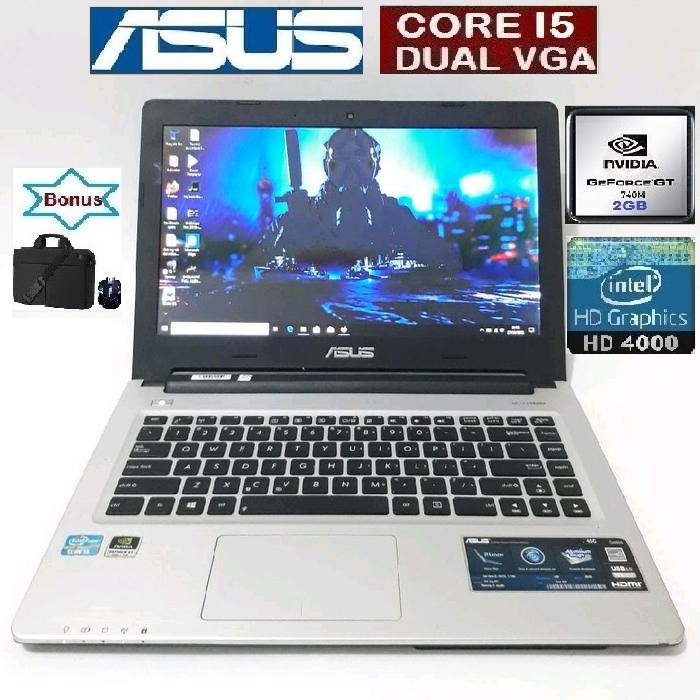 LAPTOP ASUS CORE I5 RAM 8GB HDD 500GB VGA NVDIA GEFORCE