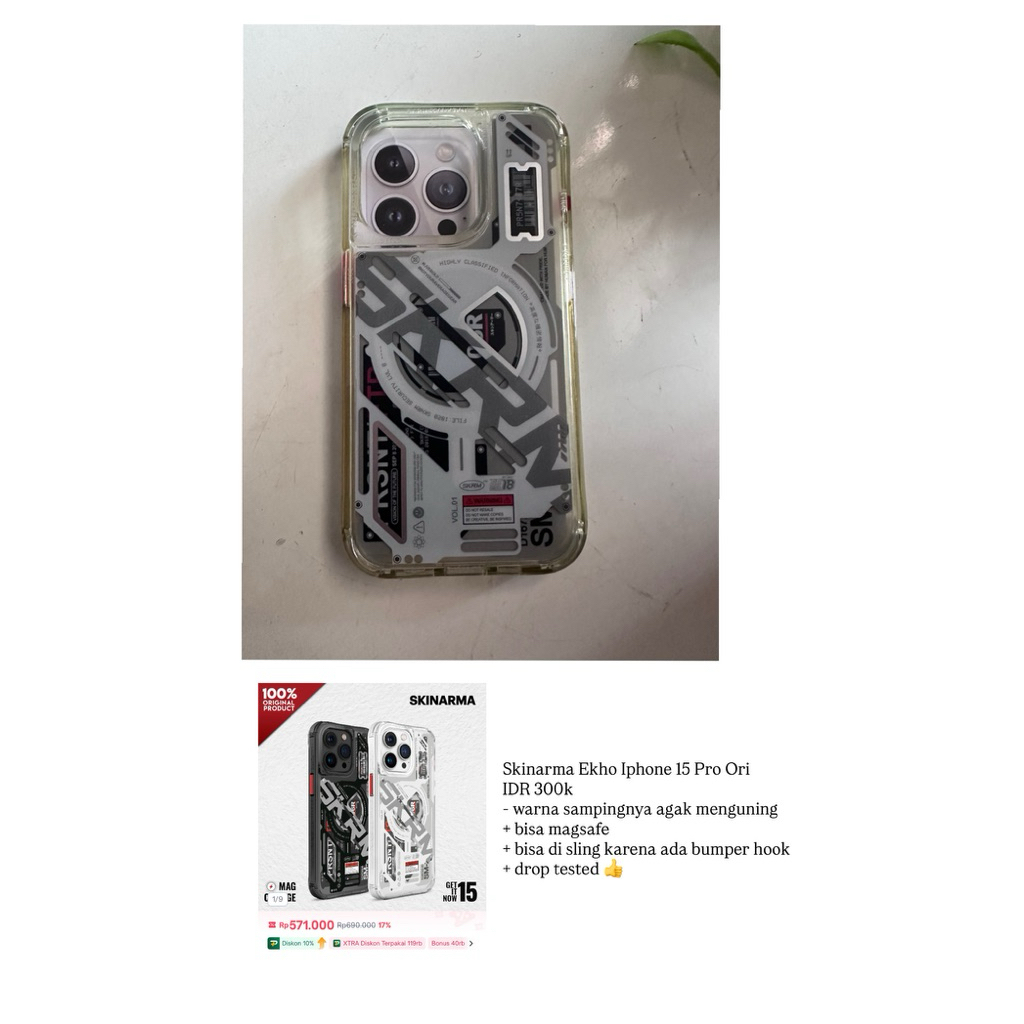 Preloved Skinarma Ekho Case for Iphone 15 Pro