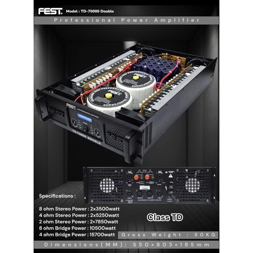 Power Double Travo Fest TD70000 Class TD Original Fest TD 7000 / Fest TD 70000