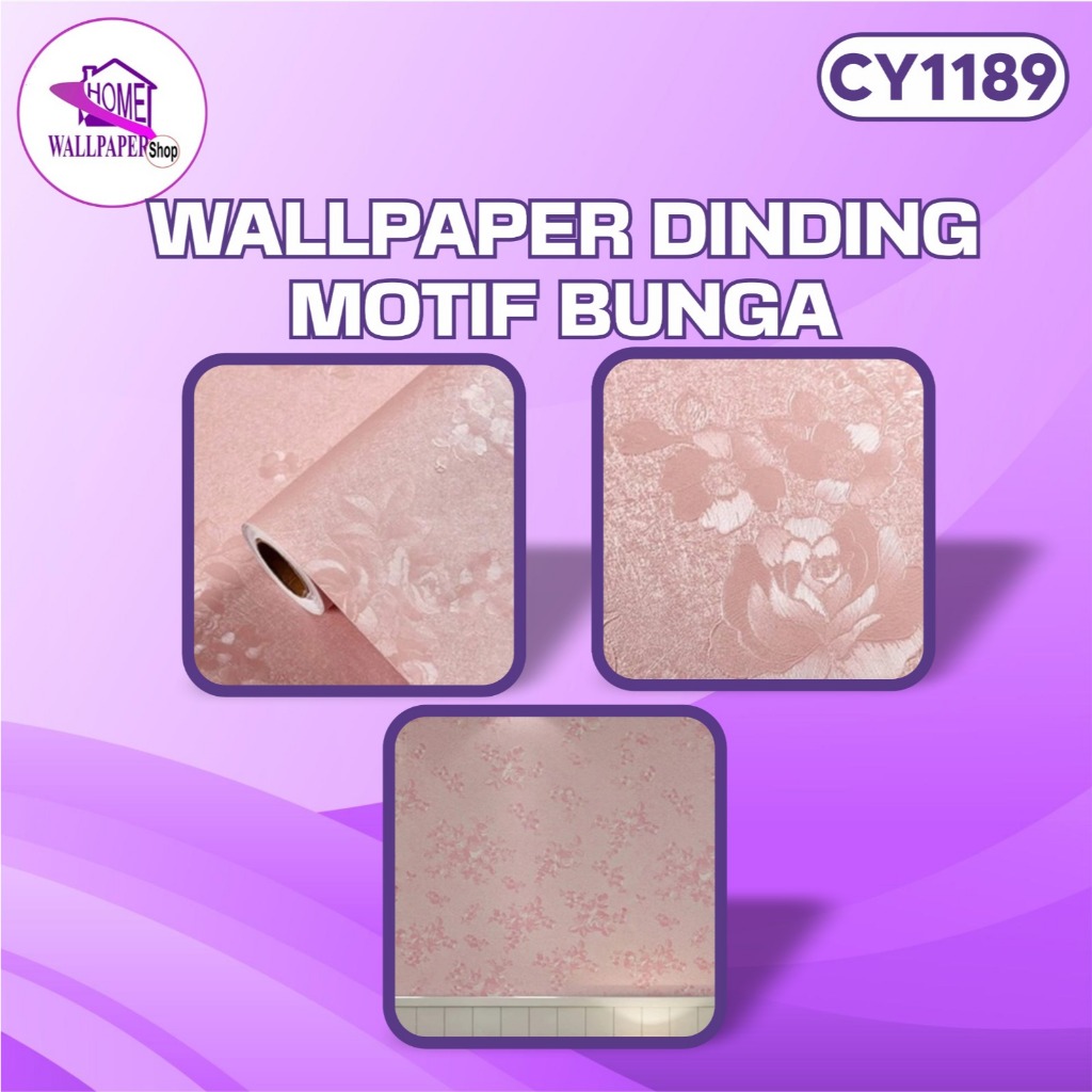 Wallpaper Sticker High Quality Sticker Dinding 45 cm x 8 meter CY1189 Wallsticker Ber Tekstur Polos 