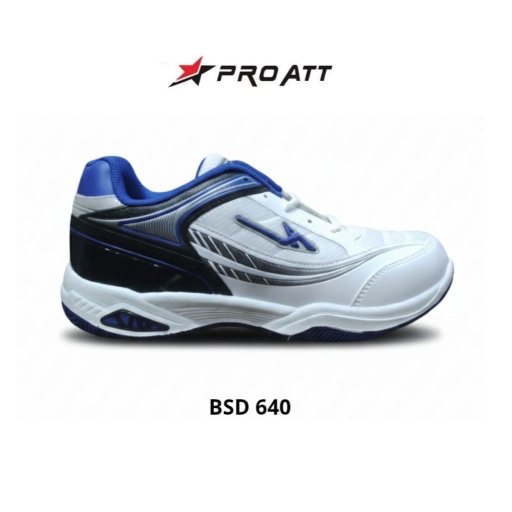 Sepatu Pro Att BSD 640 Putih/Biru, olahraga, outdoor, training, gym, kampus, lari, sekolah anak SD, 