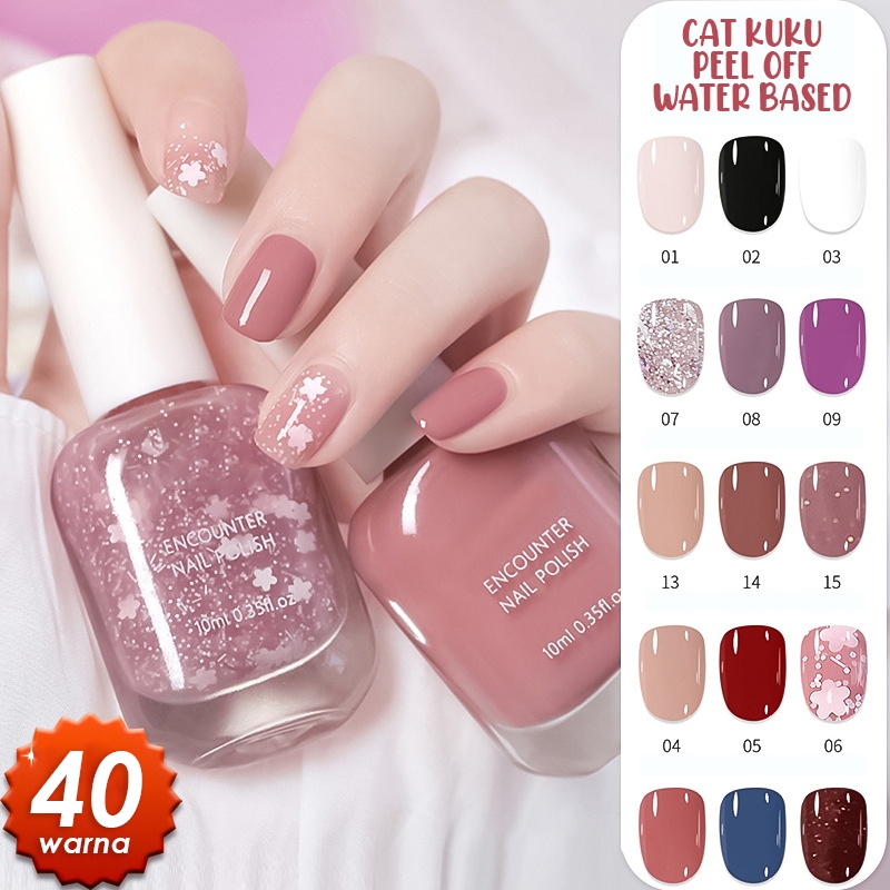 Lumea Beauty - [HARGA GROSIR] BPOM KUDAN ENCOUNTER NAIL POLISH KUTEK PEEL OFF BISA DIKELUPAS CAT KUK