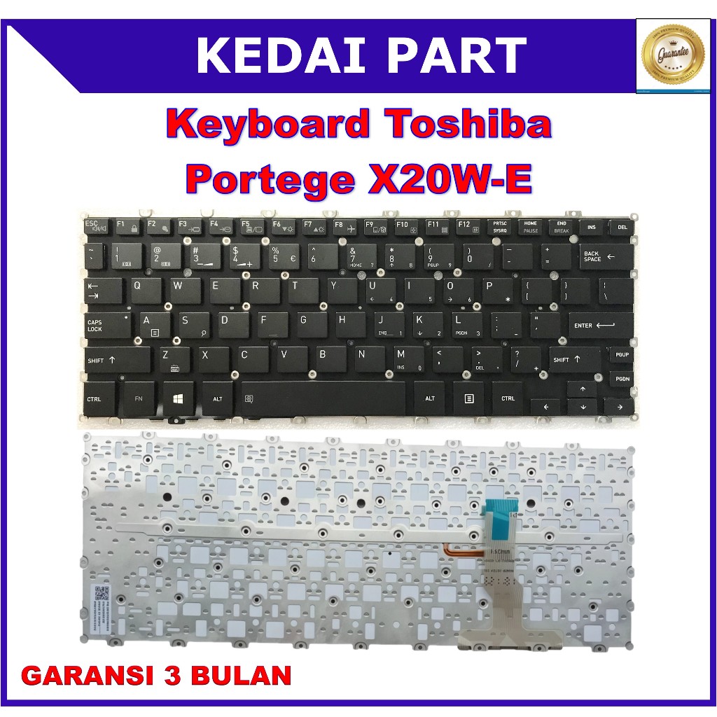 Keyboard Dynabook Portege X20W-E X20W-D X20W D E X20W-D-13 Backlight