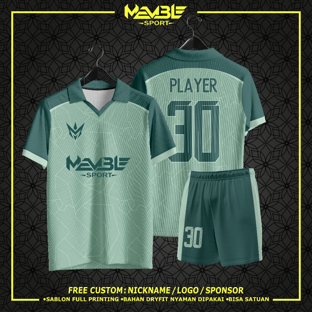 Jersey Futsal Custom / Jersey Bola Custom / Jersey Bola Futsal / Jersey Volly Custom Nama no FREE