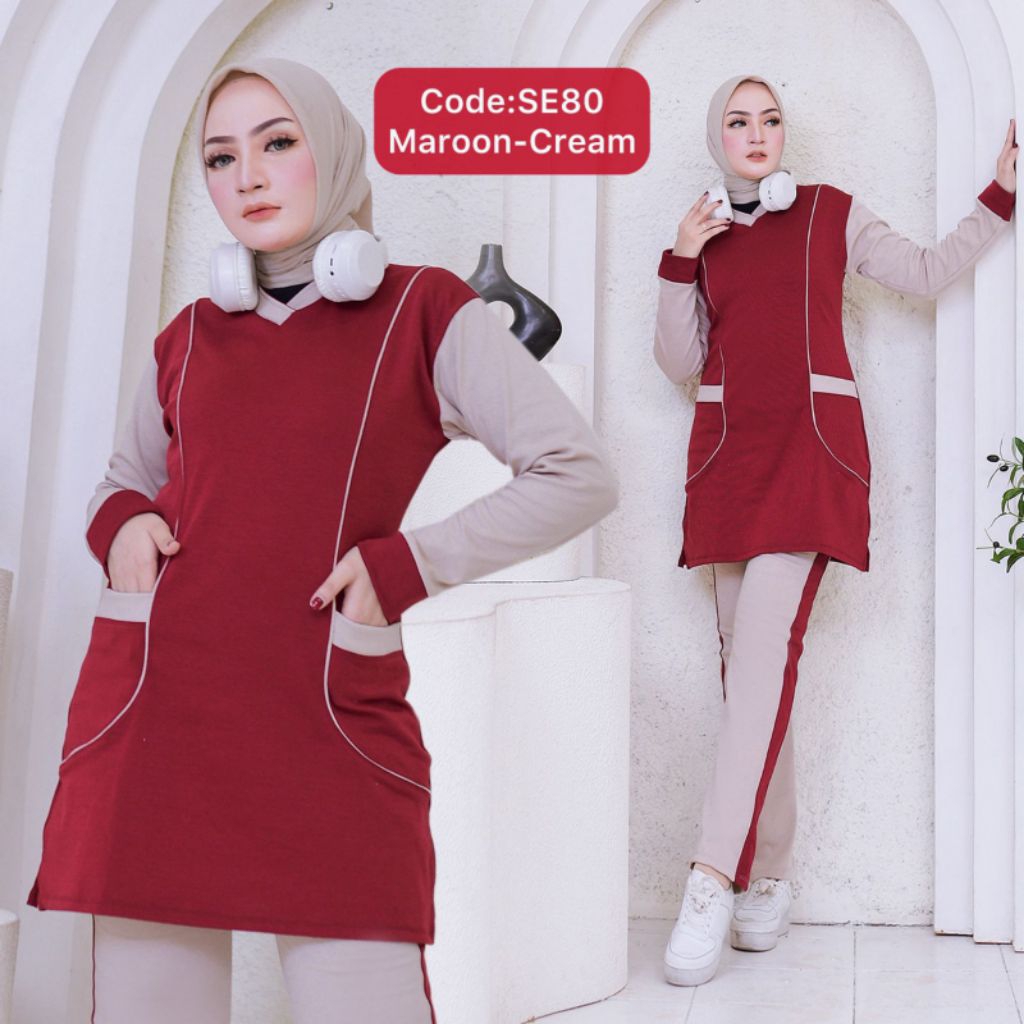 COD setelan baju senam wanita dewasa baju olahraga wanita perempuan celana olahraga cewek bajpu sena