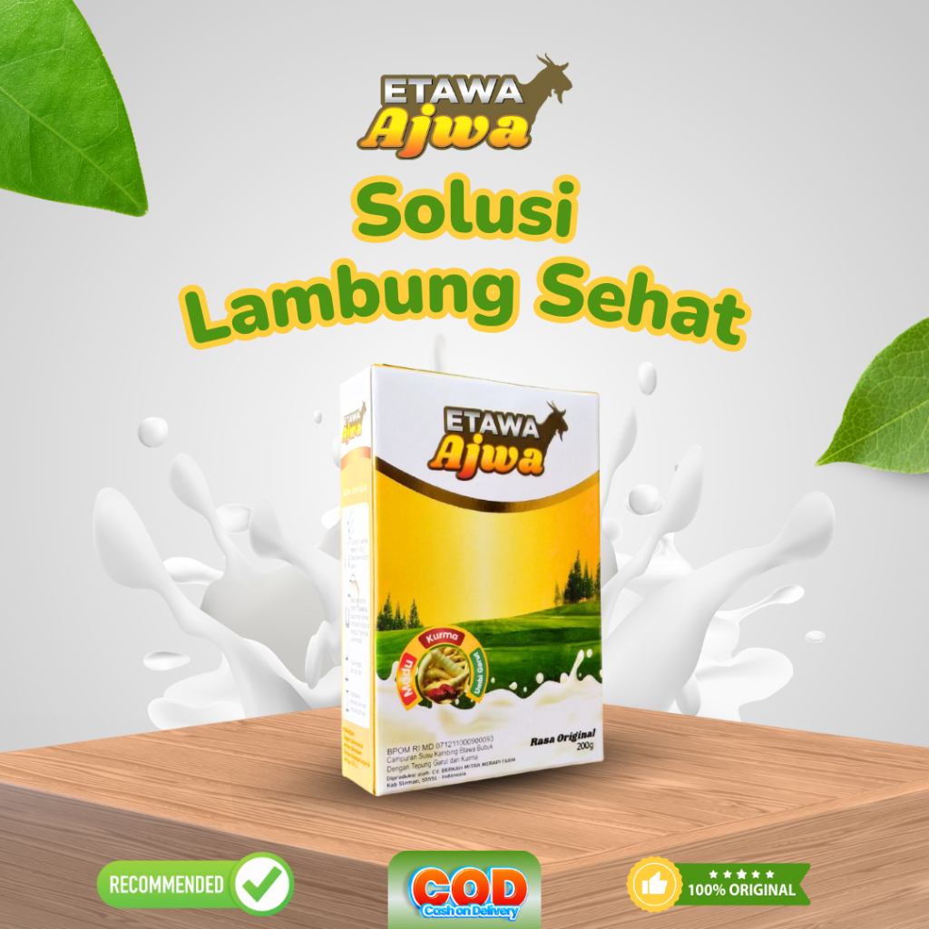 ETAWA AJWA 200 gr -Susu Kambing Etawa-plus madu kurma ubi garut solusi lambung sehat