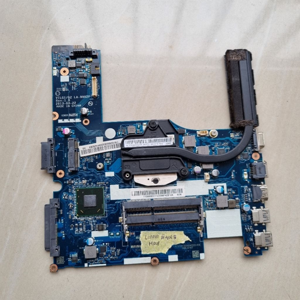 motherboard lenovo G400S original copotan unit kondisi Hidup