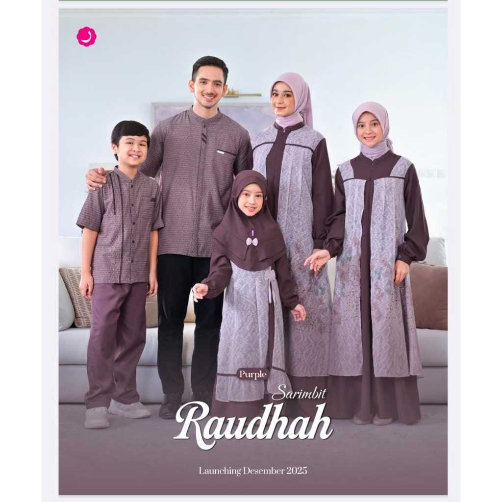 SARIMBIT RAUNA TERBARU RAUDHAH SARIMBIT LEBARAN 2026 FAMILY SET RAUNAPRIDE RAUDHAH