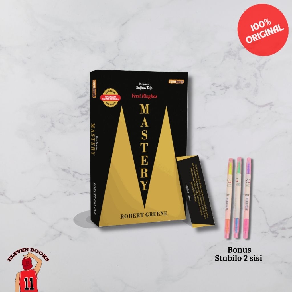 Eleven Books Buku Terjemahan Versi Ringkas Mastery - Robert Greene (Renebook)