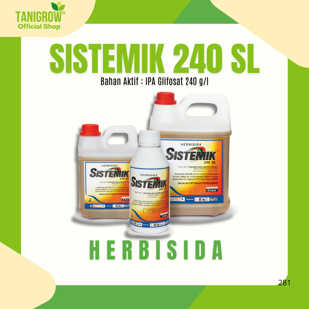 HERBISIDA SISTEMIK 240 SL - 4 LITER