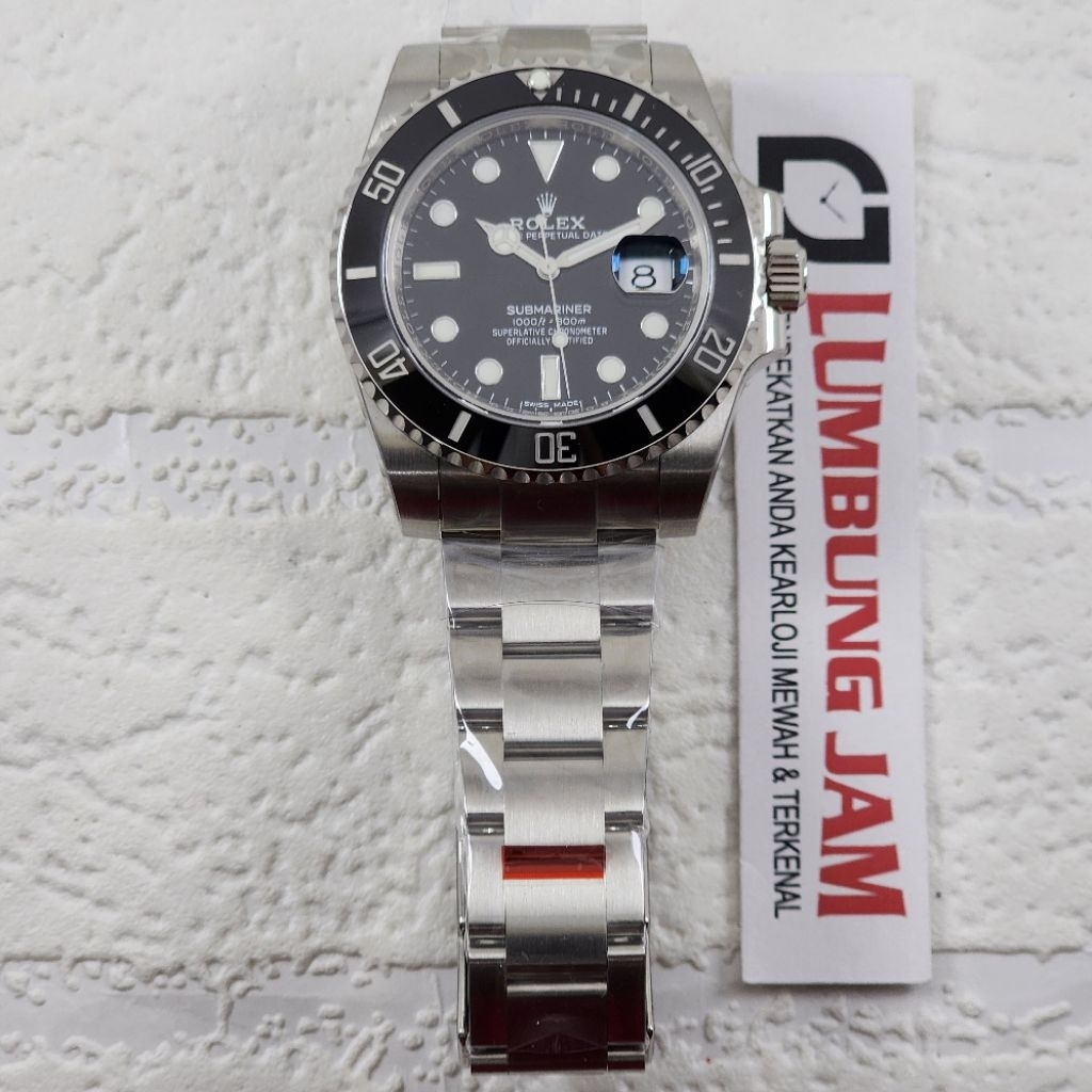 JAM TANGAN MEWAH SUBMARINER 116610 BLACK CERAMIC VSF