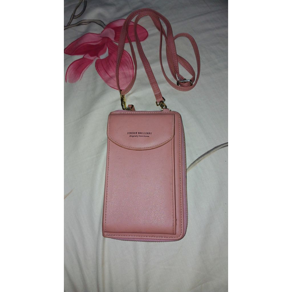 Preloved Tas wanita Hp BAELLERRY Original pink