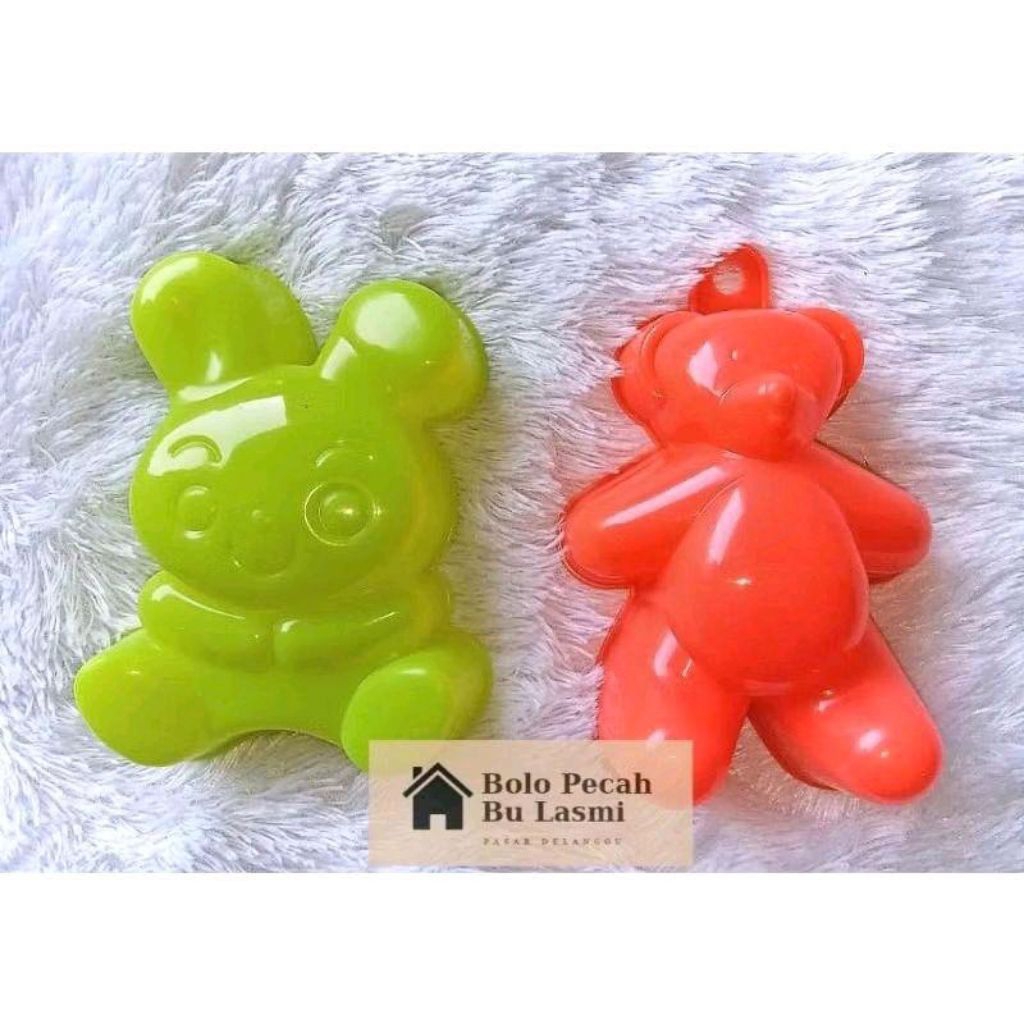 BL - Cetakan Nasi Bento Box Bentuk Karakter Hewan / Cetakan Nasi Puding Jelly Karakter Boneka / Ceta