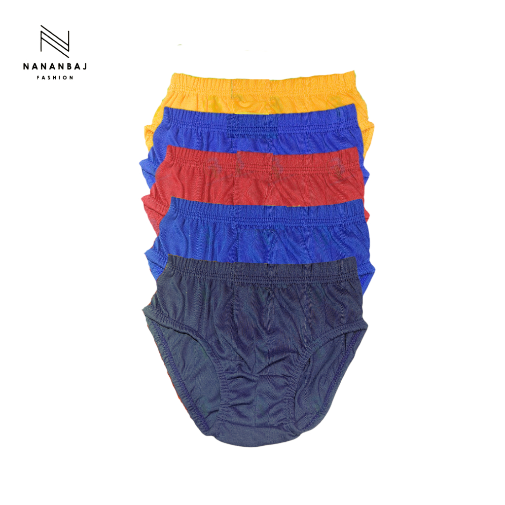3 pcs Celana Dalam Anak Polos Cowok 3-8 Tahun