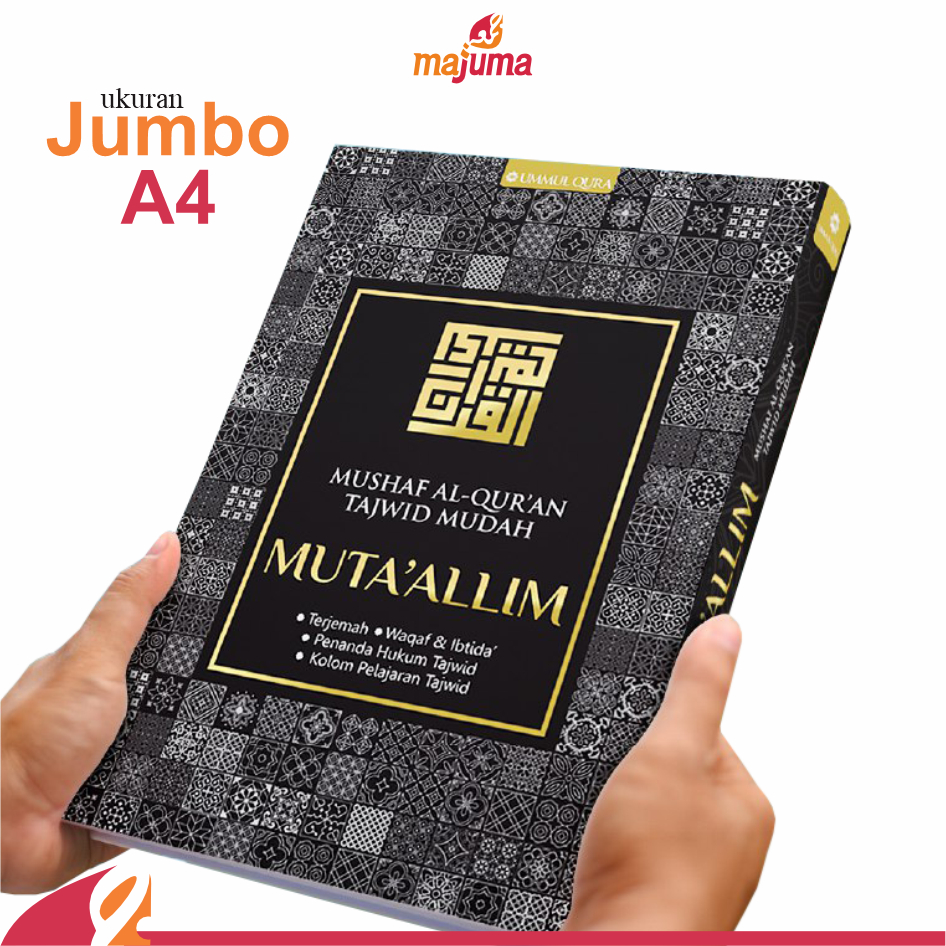 MAJUMA Alquran Jumbo A4 Terjemahan Tajwid Mudah Arab Besar Mutaalim Ummul Qura Hadiah Orangtua