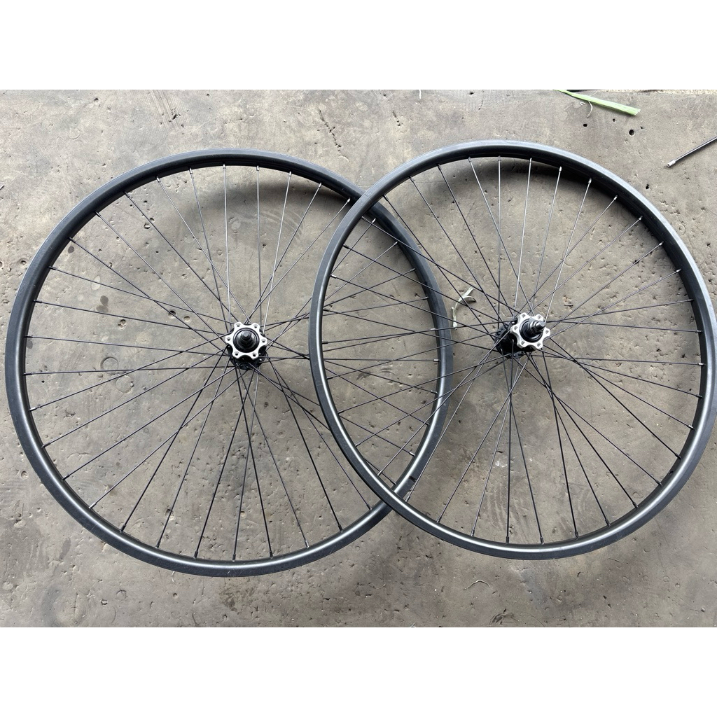 SATUAN wheelset velg set DEPAN ATAU BELAKANG discbrake cakram sepeda mtb 27.5 27,5 rims alloy double