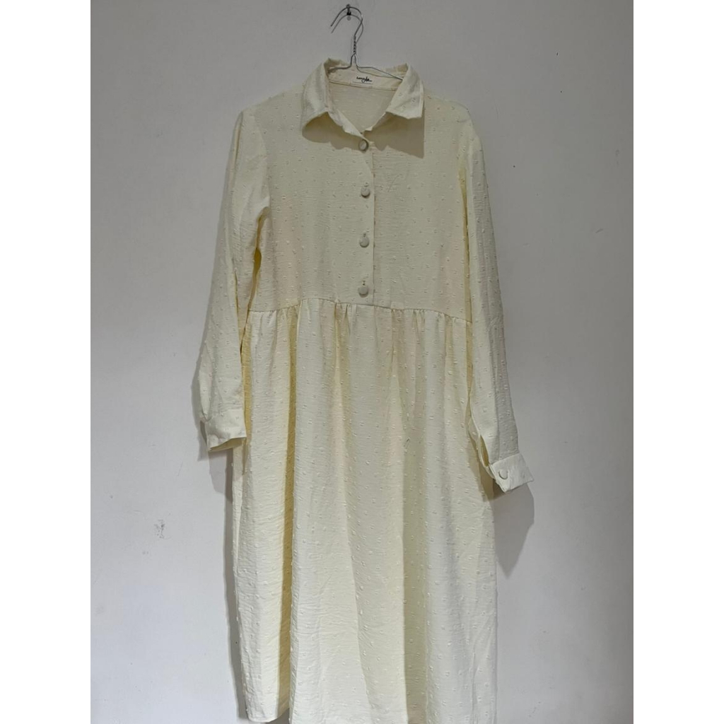 Preloved Kemeja Tunik Putih Tulang