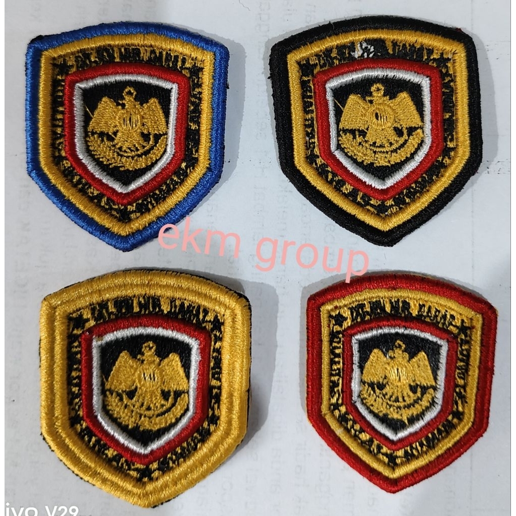 Pin Ditjen Hubdat Bordir Timbul 3d untuk atribut Dishub