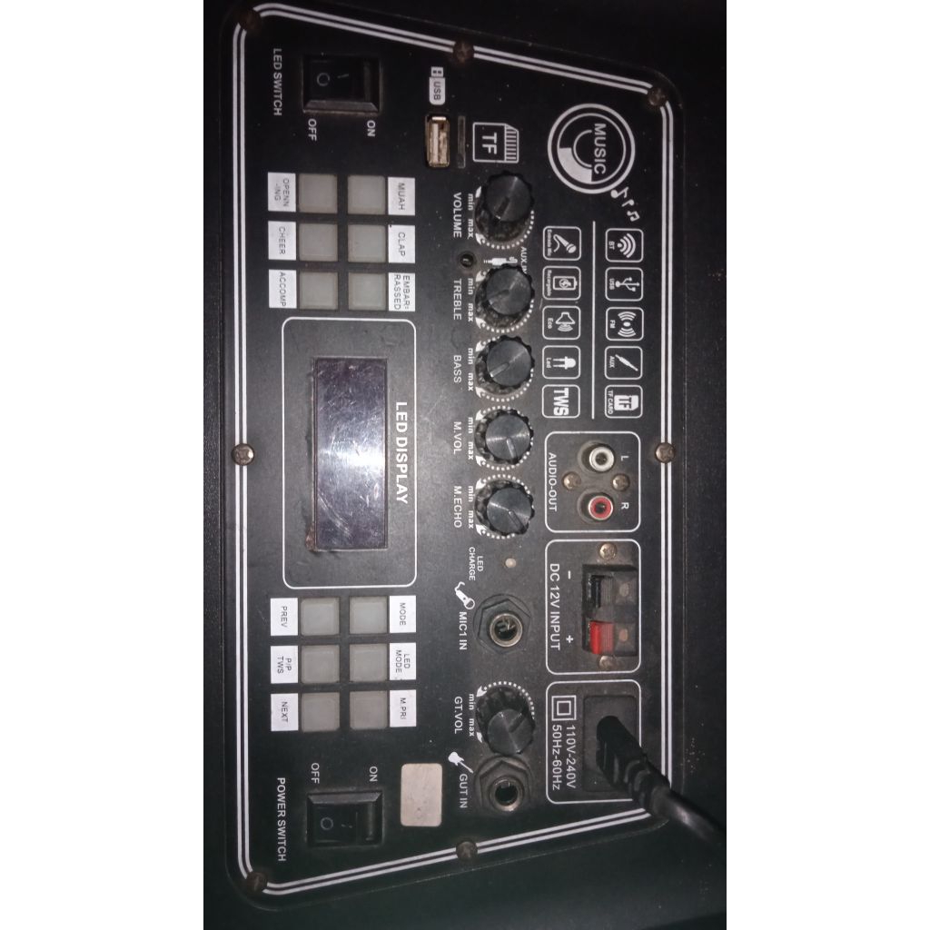 Speaker karaoke Noise