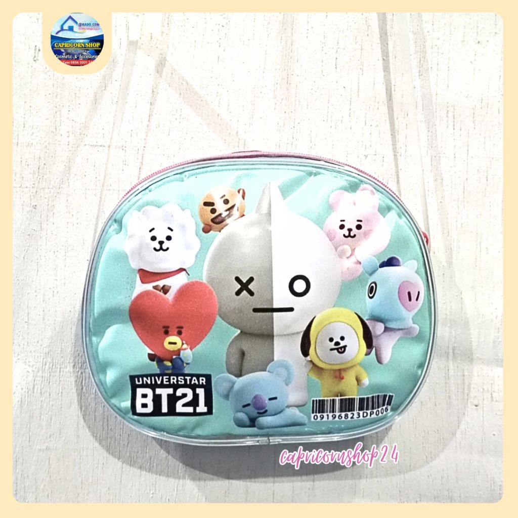 Tas Selempang Tali Anak Gambar Kartun BT21 Unicorn