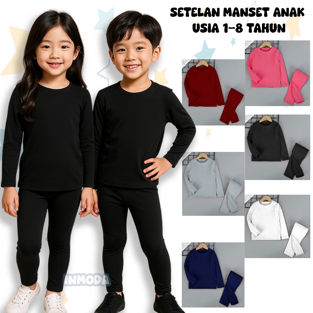 SETELAN MANSET ANAK PEREMPUAN USIA 1-8 TAHUN//SETELAN MANSET KAOS ANAK PEREMPUAN USIA 1-8 TAHUN