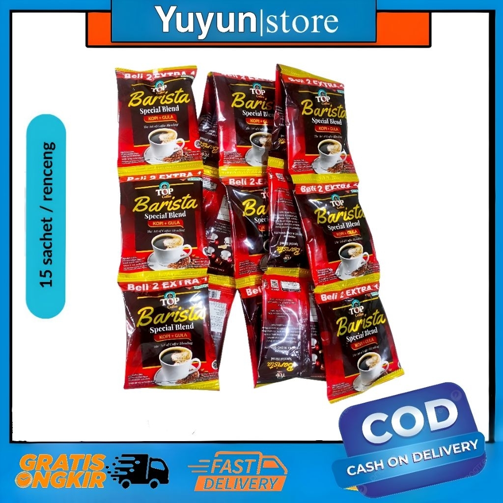 1 Renceng Top Kopi Barista 25gr 15 Sachet