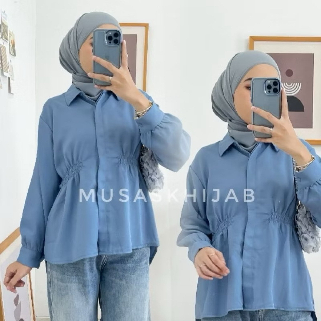 FARSYA TUNIK / TUNIK SHAKILA POLOS / KEMEJA SHAKILA POLOS